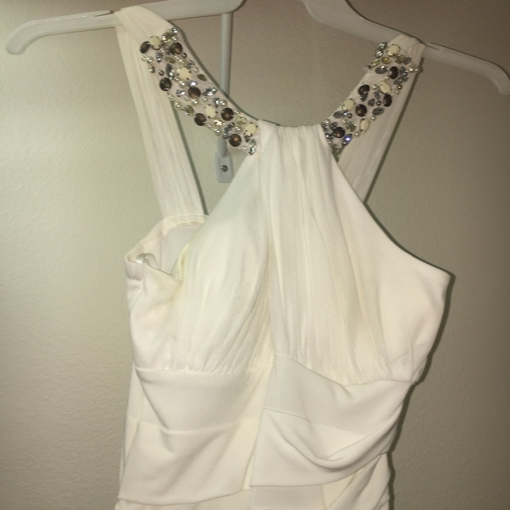 White Form Fitting Hoco adress
